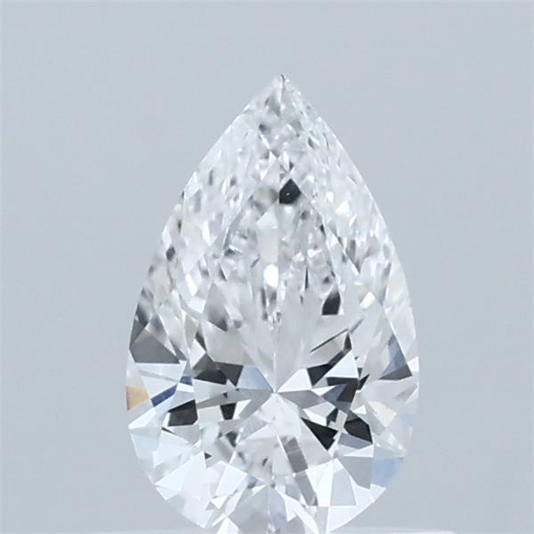0.56 Carat Pear Lab Grown Diamond, Very Good Polish, E Color, VVS2 Clarity