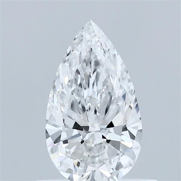 0.57 Carat Pear Lab Grown Diamond, Very Good Polish, D Color, VVS1 Clarity