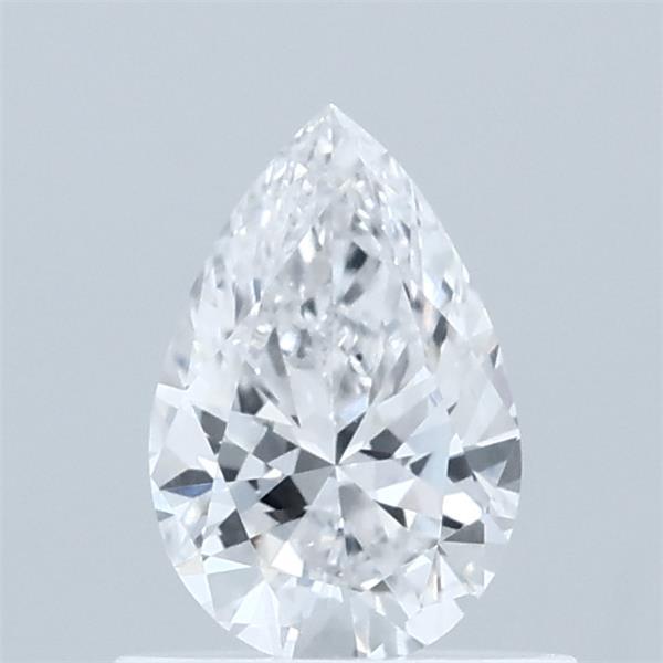 0.58 Carat Pear Lab Grown Diamond, Very Good Polish, D Color, VVS2 Clarity