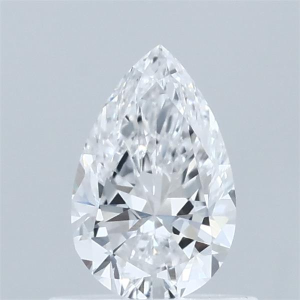 0.59 Carat Pear Lab Grown Diamond, Very Good Polish, D Color, VVS2 Clarity