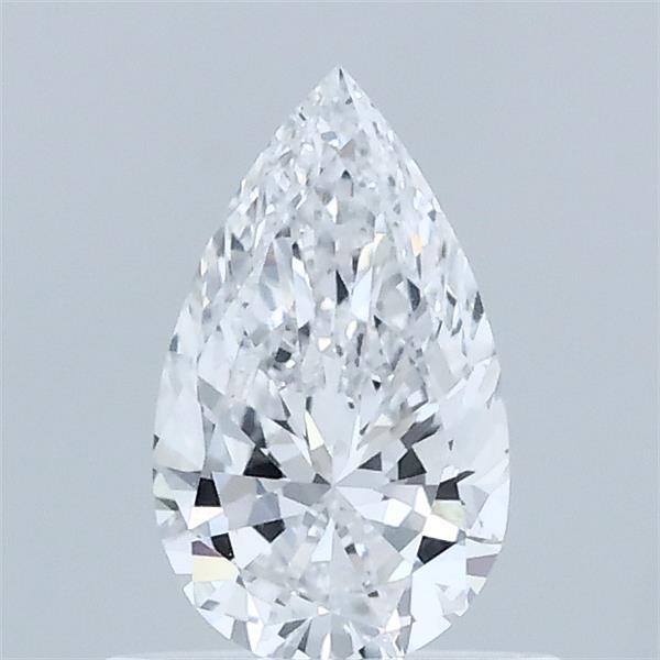 0.59 Carat Pear Lab Grown Diamond, Very Good Polish, D Color, VVS2 Clarity