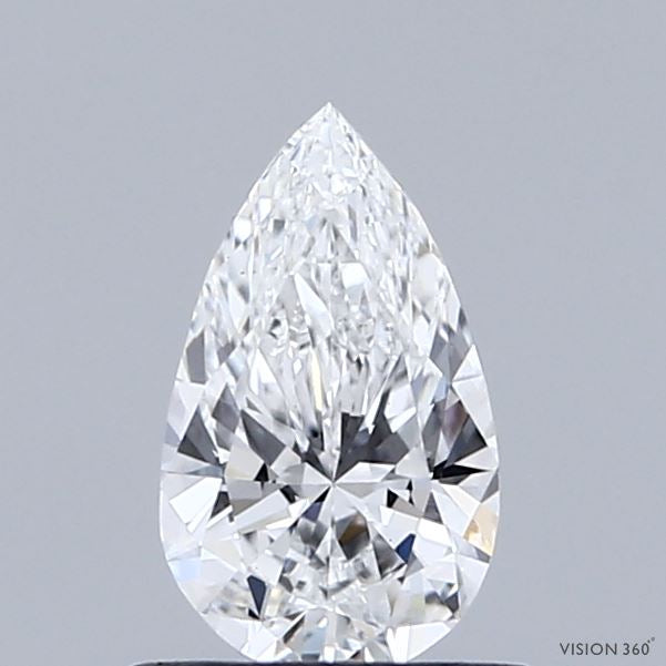 0.61 Carat Pear Lab Grown Diamond, Very Good Polish, E Color, VS1 Clarity