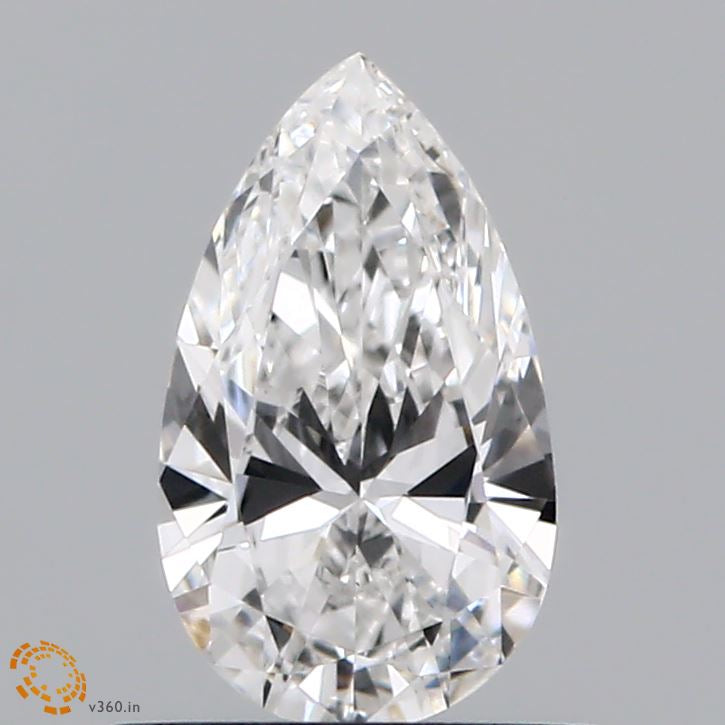 0.63 Carat Pear Lab Grown Diamond, Very Good Polish, E Color, VS1 Clarity