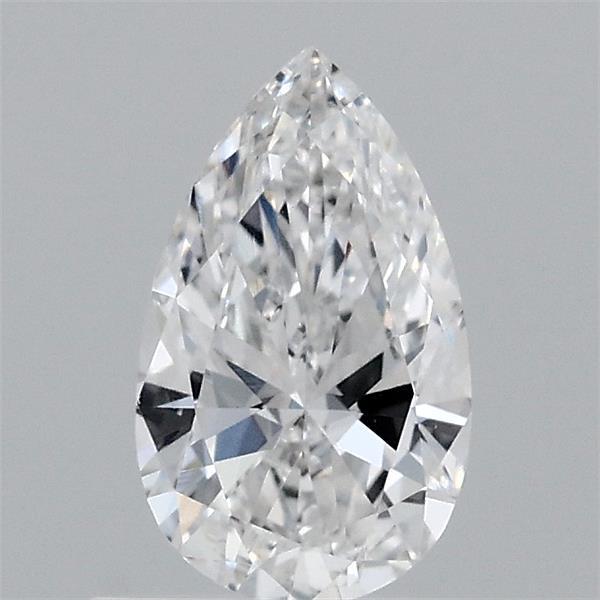 0.63 Carat Pear Lab Grown Diamond, Very Good Polish, F Color, VS1 Clarity