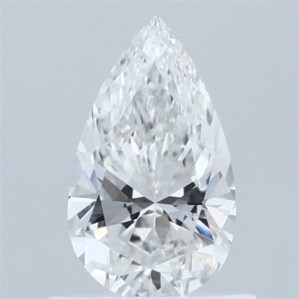 0.64 Carat Pear Lab Grown Diamond, Very Good Polish, E Color, VVS2 Clarity