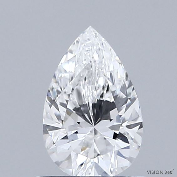 0.66 Carat Pear Lab Grown Diamond, Very Good Polish, E Color, VS1 Clarity
