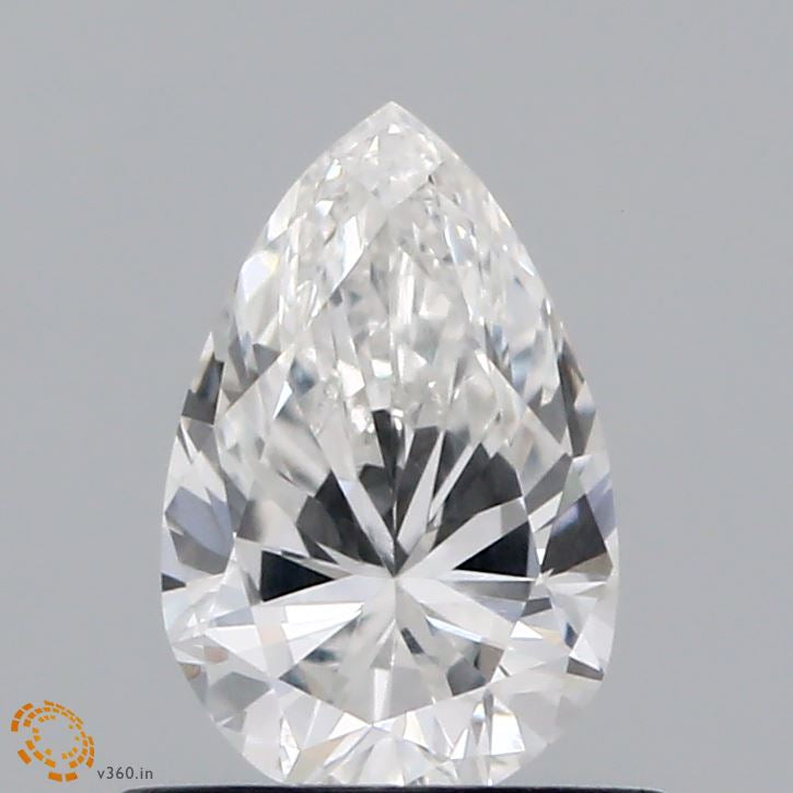 0.66 Carat Pear Lab Grown Diamond, Very Good Polish, F Color, VVS2 Clarity