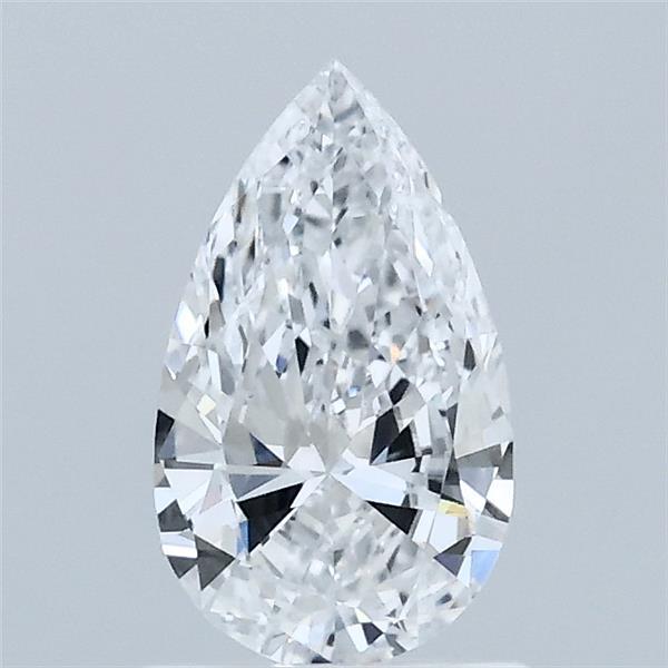 0.70 Carat Pear Lab Grown Diamond, Very Good Polish, D Color, VVS2 Clarity