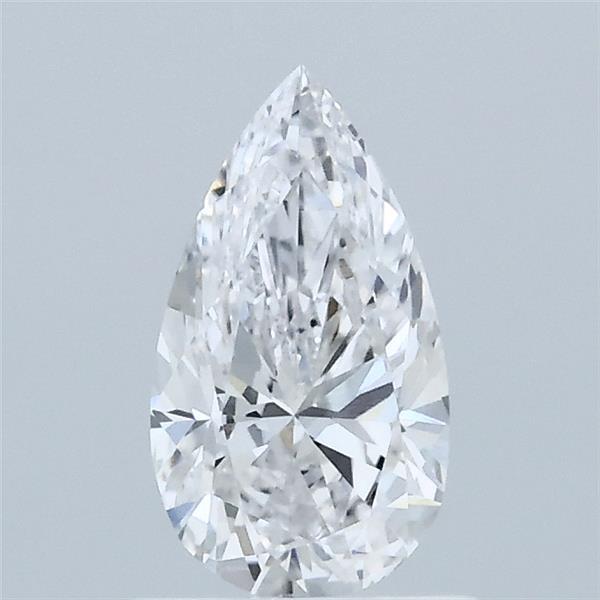 0.70 Carat Pear Lab Grown Diamond, Very Good Polish, E Color, VVS2 Clarity