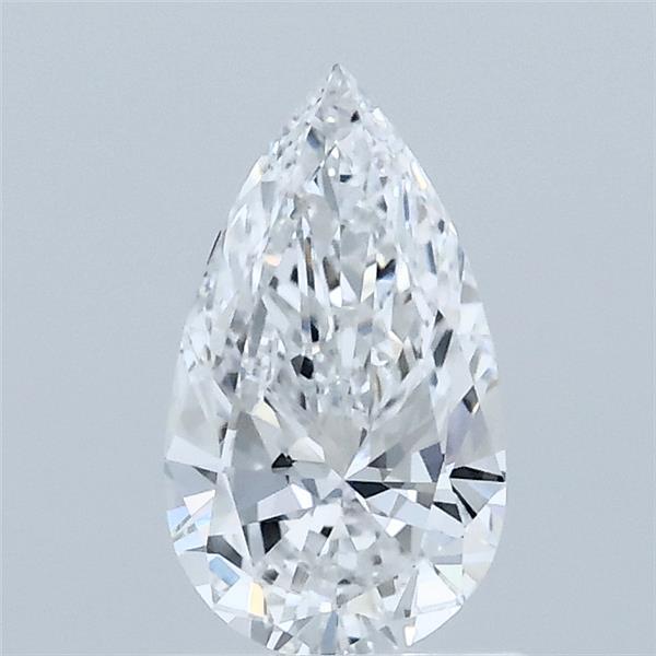 0.72 Carat Pear Lab Grown Diamond, Excellent Polish, D Color, VVS2 Clarity