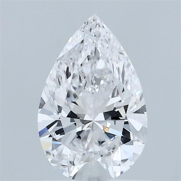 0.72 Carat Pear Lab Grown Diamond, Very Good Polish, D Color, VVS2 Clarity