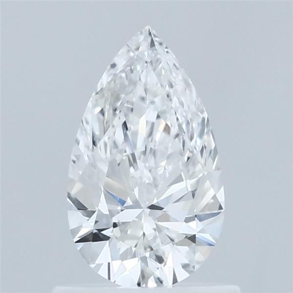 0.73 Carat Pear Lab Grown Diamond, Very Good Polish, E Color, VVS2 Clarity