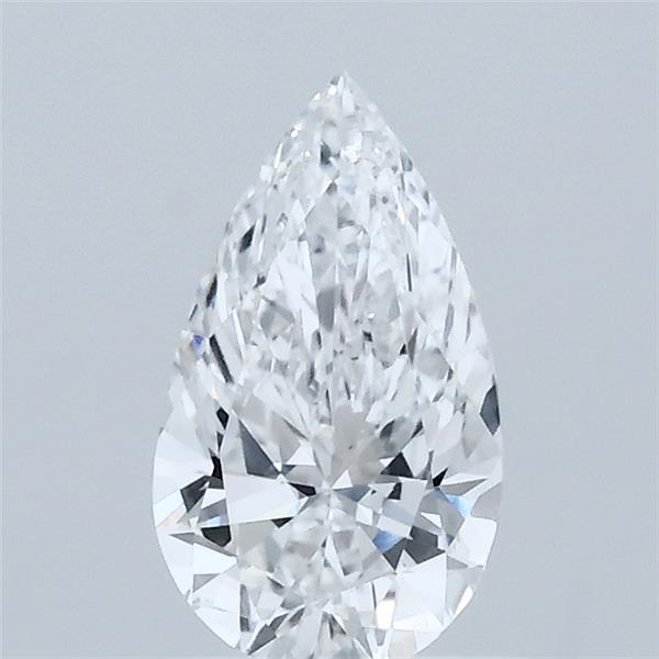0.76 Carat Pear Lab Grown Diamond, Very Good Polish, D Color, VS1 Clarity