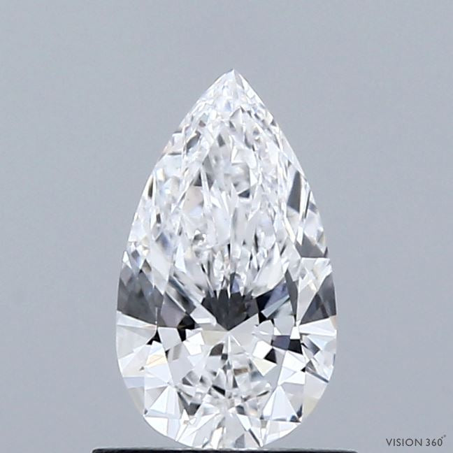 0.78 Carat Pear Lab Grown Diamond, Very Good Polish, D Color, VVS2 Clarity