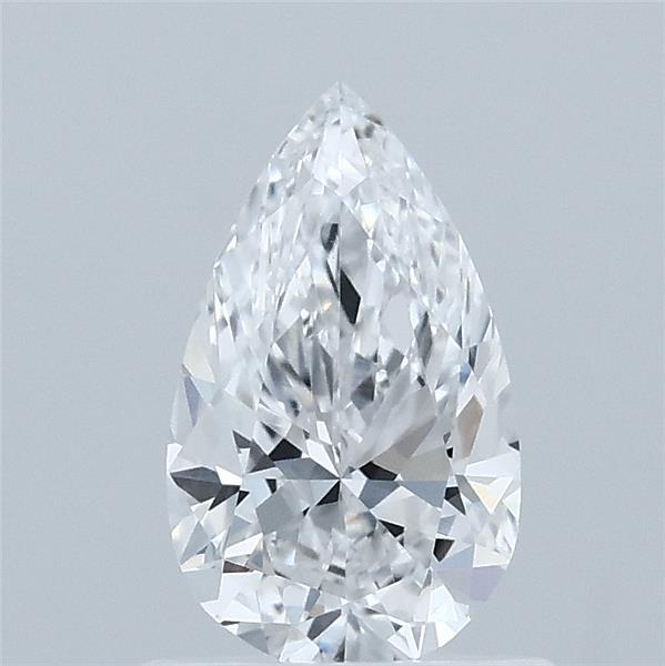 0.82 Carat Pear Lab Grown Diamond, Very Good Polish, D Color, VVS2 Clarity