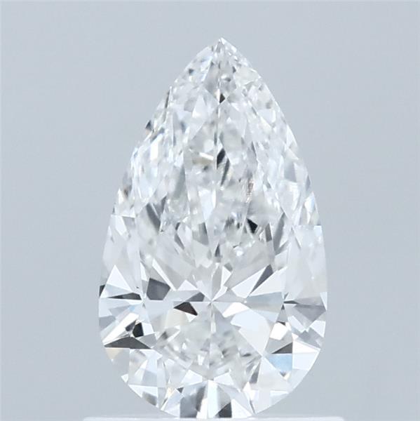 0.82 Carat Pear Lab Grown Diamond, Very Good Polish, E Color, VVS2 Clarity