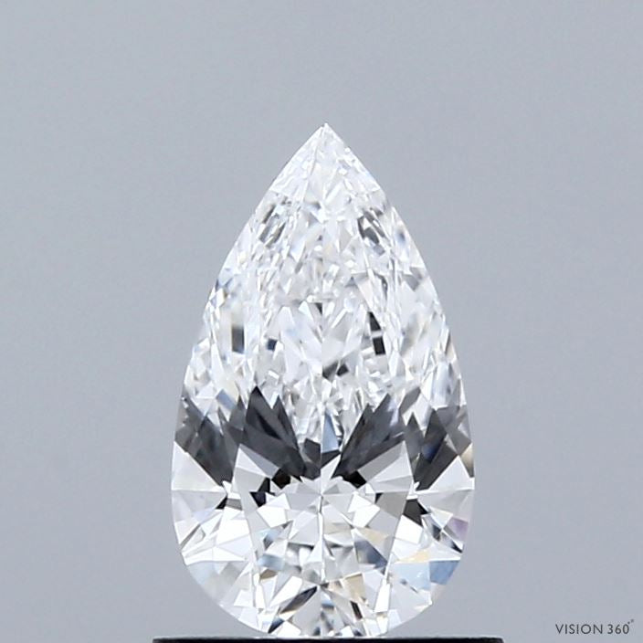 0.85 Carat Pear Lab Grown Diamond, Excellent Polish, D Color, VVS1 Clarity