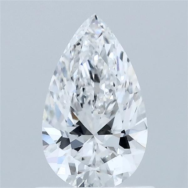 0.85 Carat Pear Lab Grown Diamond, Very Good Polish, D Color, VVS2 Clarity