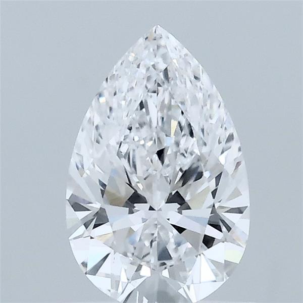 0.88 Carat Pear Lab Grown Diamond, Excellent Polish, D Color, VVS2 Clarity