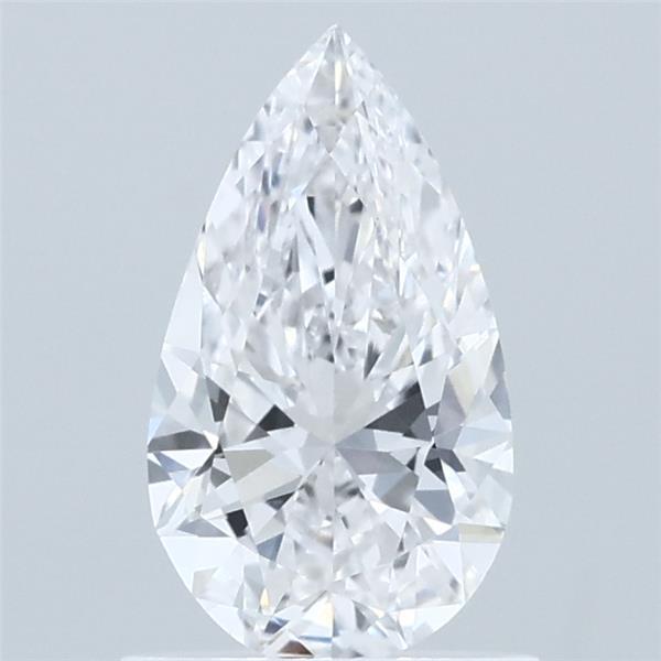 0.89 Carat Pear Lab Grown Diamond, Very Good Polish, D Color, VVS2 Clarity