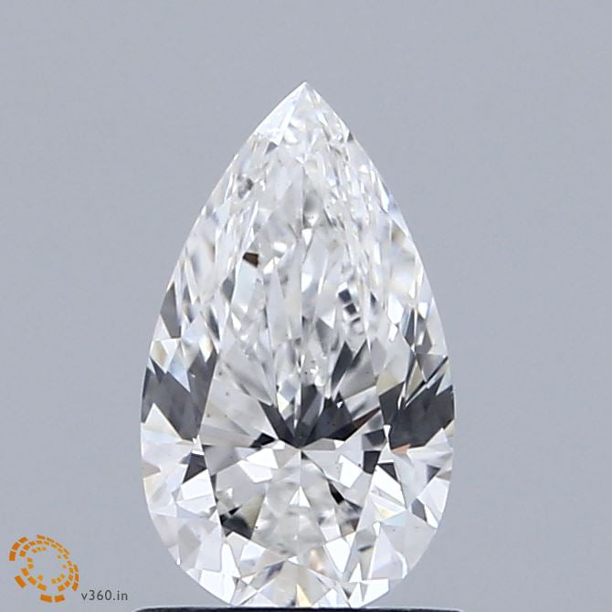 0.94 Carat Pear Lab Grown Diamond, Very Good Polish, E Color, VS1 Clarity