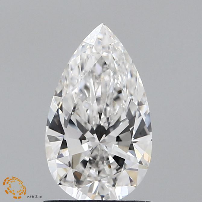 0.94 Carat Pear Lab Grown Diamond, Very Good Polish, F Color, VS1 Clarity