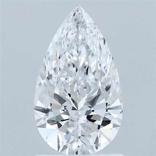 1.00 Carat Pear Lab Grown Diamond, Excellent Polish, D Color, VVS2 Clarity