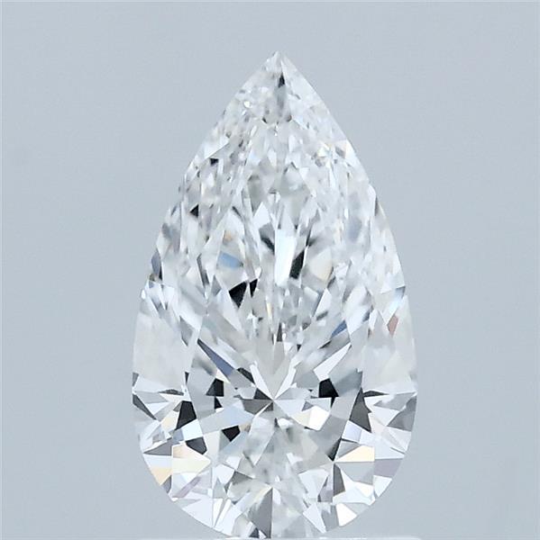 1.00 Carat Pear Lab Grown Diamond, Excellent Polish, E Color, VVS2 Clarity