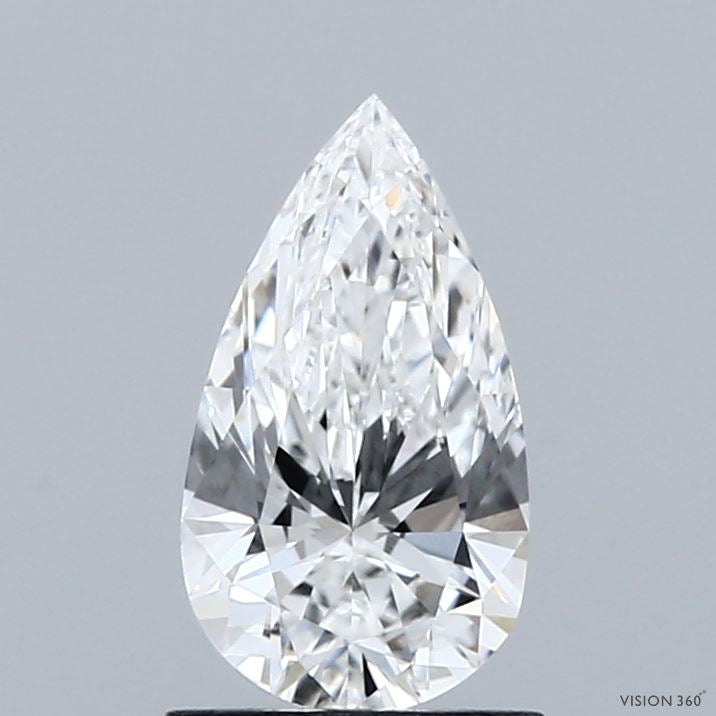 1.01 Carat Pear Lab Grown Diamond, Excellent Polish, E Color, VVS2 Clarity