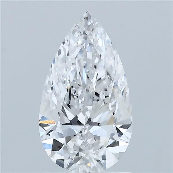 1.06 Carat Pear Lab Grown Diamond, Excellent Polish, D Color, VVS2 Clarity