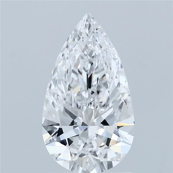 1.07 Carat Pear Lab Grown Diamond, Excellent Polish, D Color, VVS2 Clarity