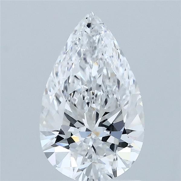 1.08 Carat Pear Lab Grown Diamond, Excellent Polish, D Color, VS1 Clarity