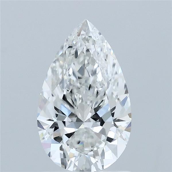 1.08 Carat Pear Lab Grown Diamond, Excellent Polish, F Color, VS1 Clarity