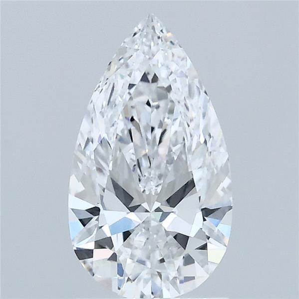 1.09 Carat Pear Lab Grown Diamond, Excellent Polish, D Color, VVS2 Clarity