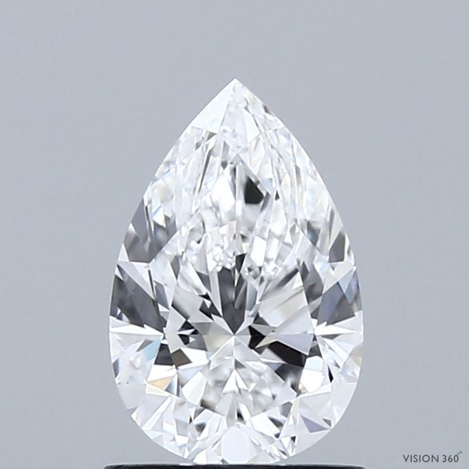 1.10 Carat Pear Lab Grown Diamond, Excellent Polish, D Color, IF Clarity