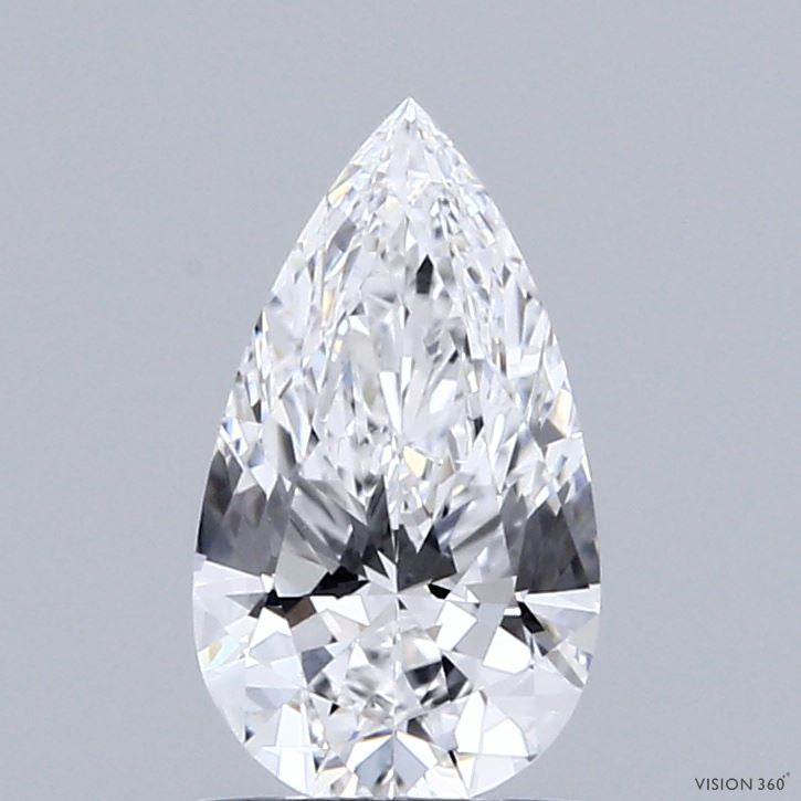 1.10 Carat Pear Lab Grown Diamond, Excellent Polish, D Color, VVS2 Clarity