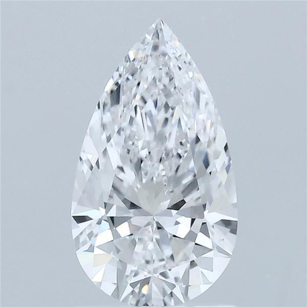 1.10 Carat Pear Lab Grown Diamond, Excellent Polish, D Color, VVS2 Clarity