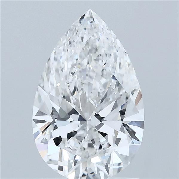 1.43 Carat Pear Lab Grown Diamond, Excellent Polish, E Color, VVS1 Clarity