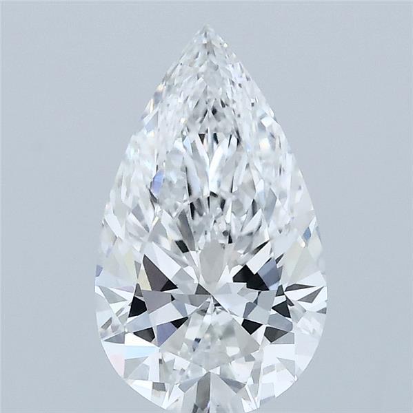 1.50 Carat Pear Lab Grown Diamond, Excellent Polish, E Color, VS1 Clarity