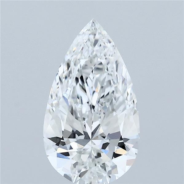 1.50 Carat Pear Lab Grown Diamond, Excellent Polish, F Color, VS1 Clarity