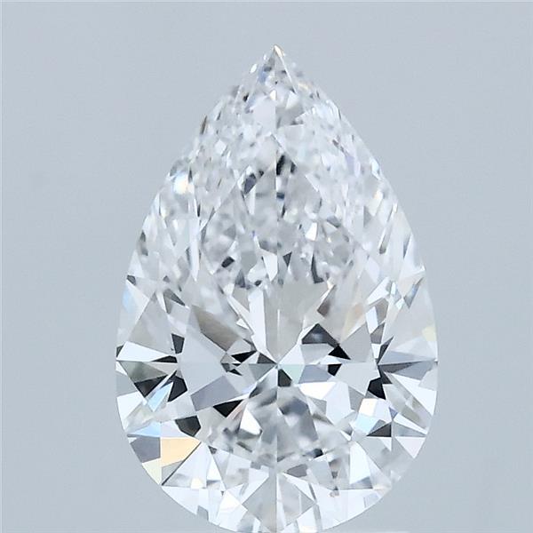 1.53 Carat Pear Lab Grown Diamond, Excellent Polish, D Color, VVS2 Clarity