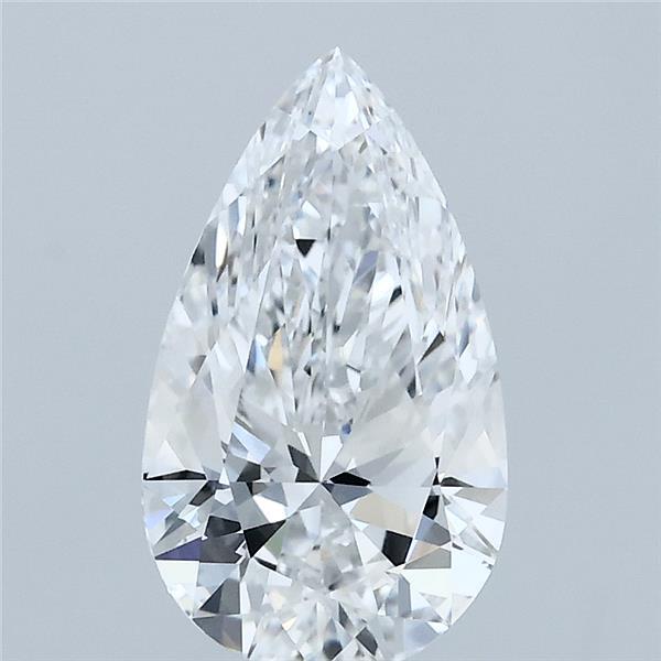 1.56 Carat Pear Lab Grown Diamond, Excellent Polish, E Color, VVS2 Clarity