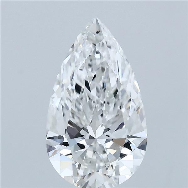 1.57 Carat Pear Lab Grown Diamond, Excellent Polish, E Color, VVS1 Clarity