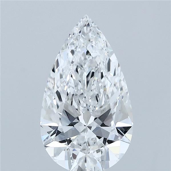 1.60 Carat Pear Lab Grown Diamond, Excellent Polish, D Color, VS1 Clarity