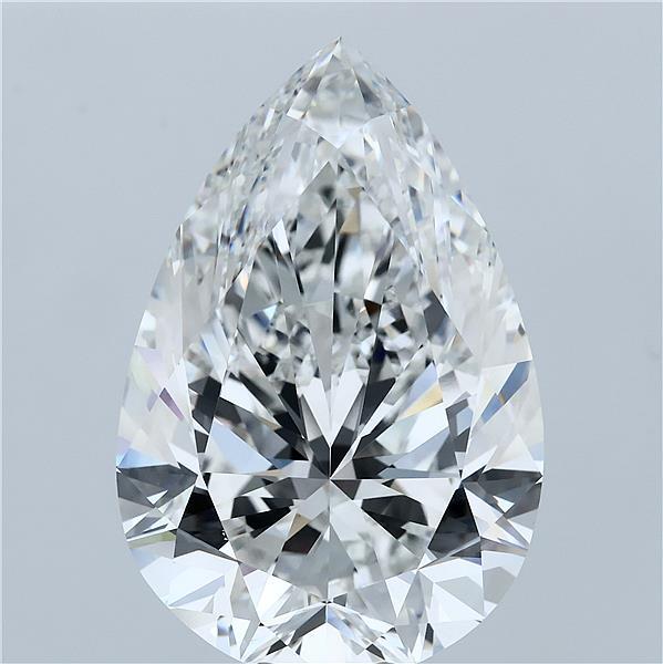 20.01 Carat Pear Lab Grown Diamond, Excellent Polish, F Color, VVS2 Clarity