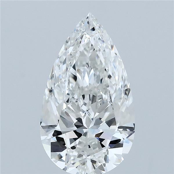 2.01 Carat Pear Lab Grown Diamond, Excellent Polish, F Color, VVS2 Clarity