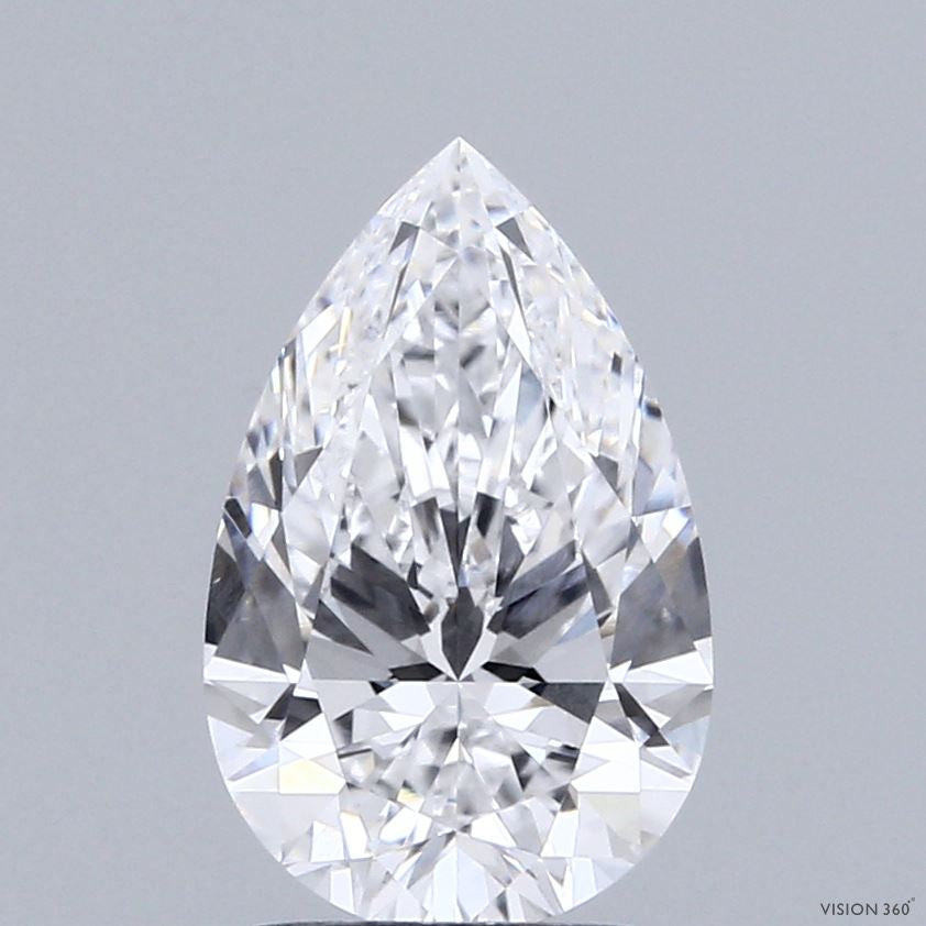 2.08 Carat Pear Lab Grown Diamond, Excellent Polish, D Color, VVS2 Clarity