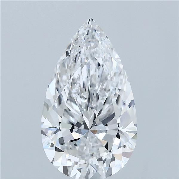 2.56 Carat Pear Lab Grown Diamond, Excellent Polish, D Color, VVS2 Clarity