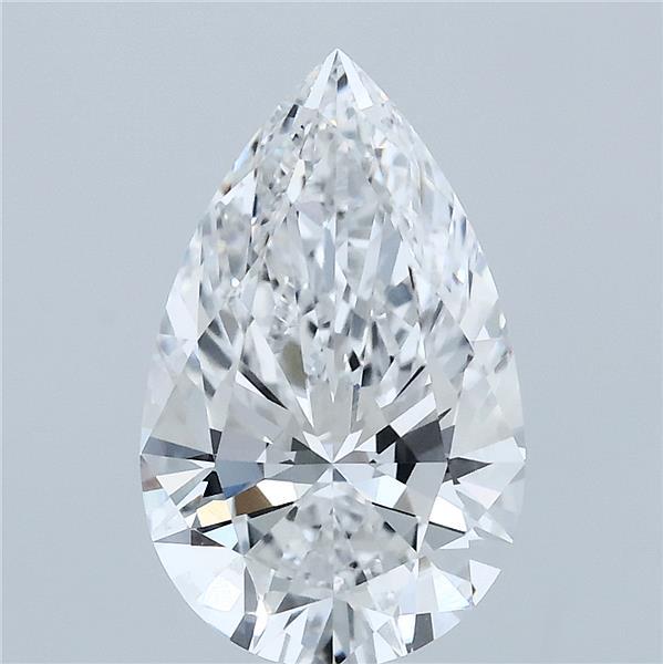 2.89 Carat Pear Lab Grown Diamond, Excellent Polish, E Color, VVS2 Clarity