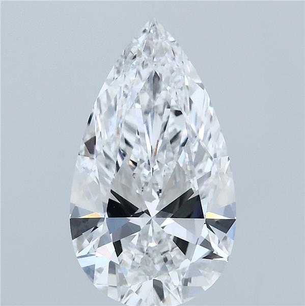 3.01 Carat Pear Lab Grown Diamond, Excellent Polish, E Color, VVS2 Clarity